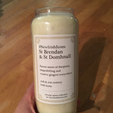 St Brendan and St Domhnall New Irish Icons candle