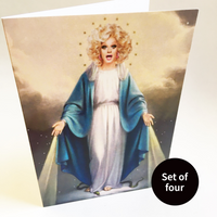 St Panti of Capel Street — set of four — A6 greeting cards