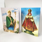 MIXED SET OF FOUR — St Bosco, St Mary, St Panti and St Michael D — A6 greeting cards